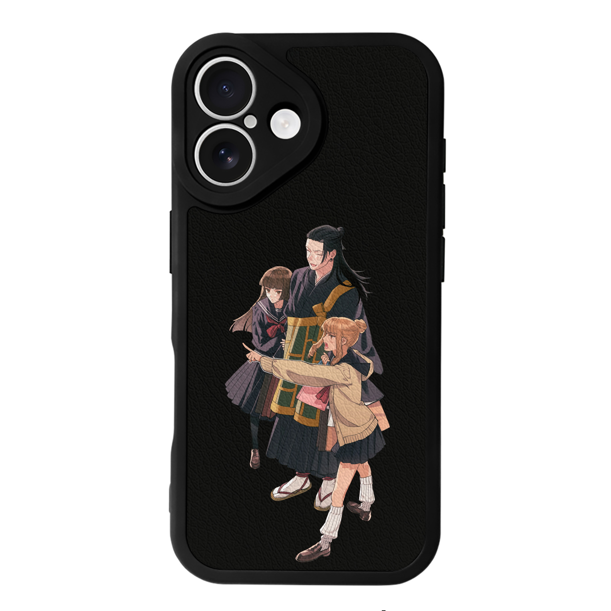 （画像用） 呪術廻戦 Jujutsu Kaisen 【iPhone 16シリーズ対応】シリコンスマホケース（レザー調） 材質：シリコン